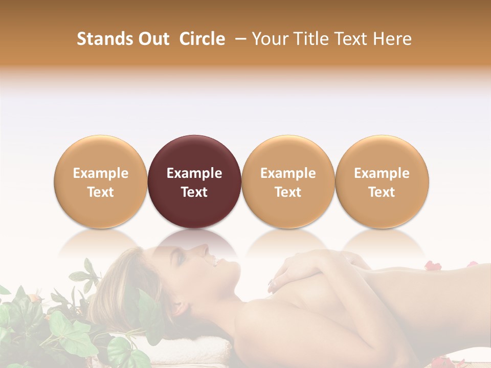 Blond Relaxing Body PowerPoint Template