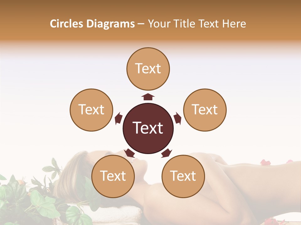 Blond Relaxing Body PowerPoint Template