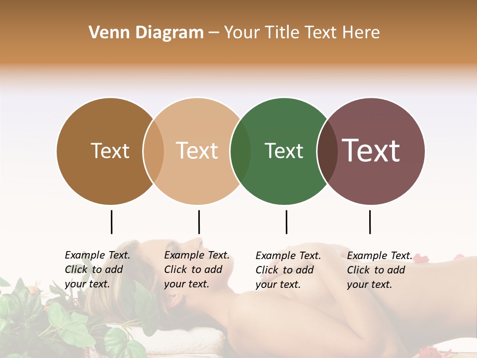 Blond Relaxing Body PowerPoint Template