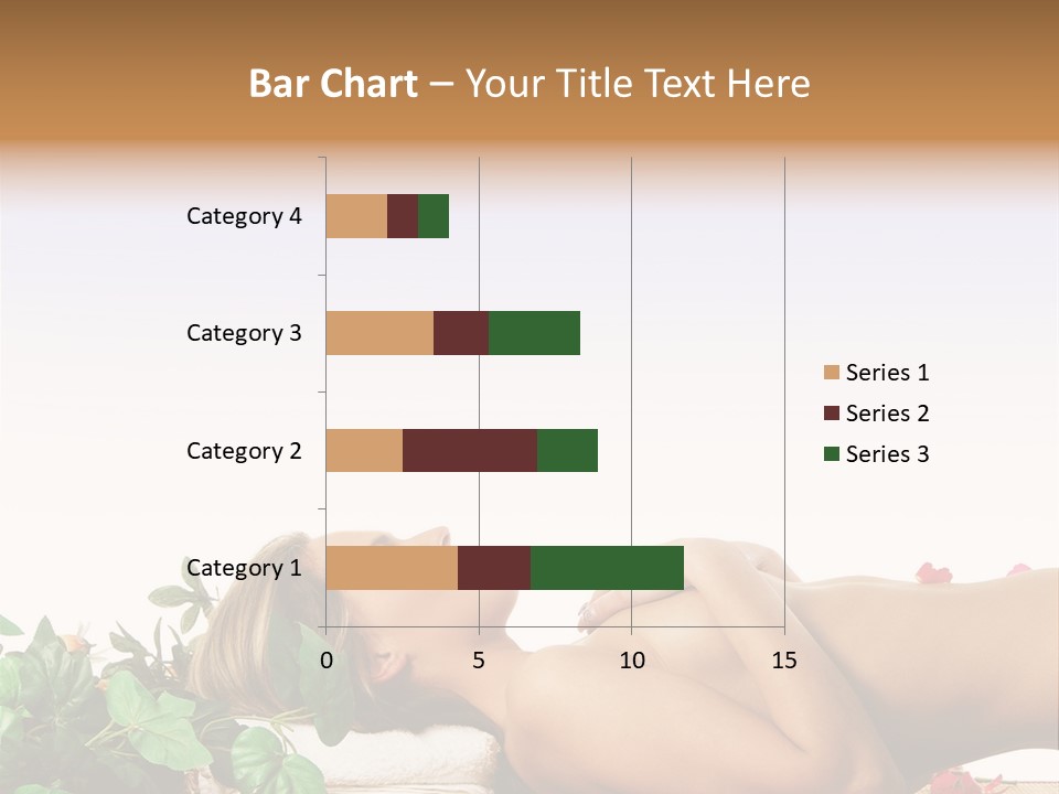 Blond Relaxing Body PowerPoint Template