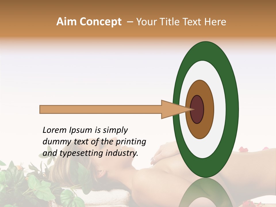 Blond Relaxing Body PowerPoint Template