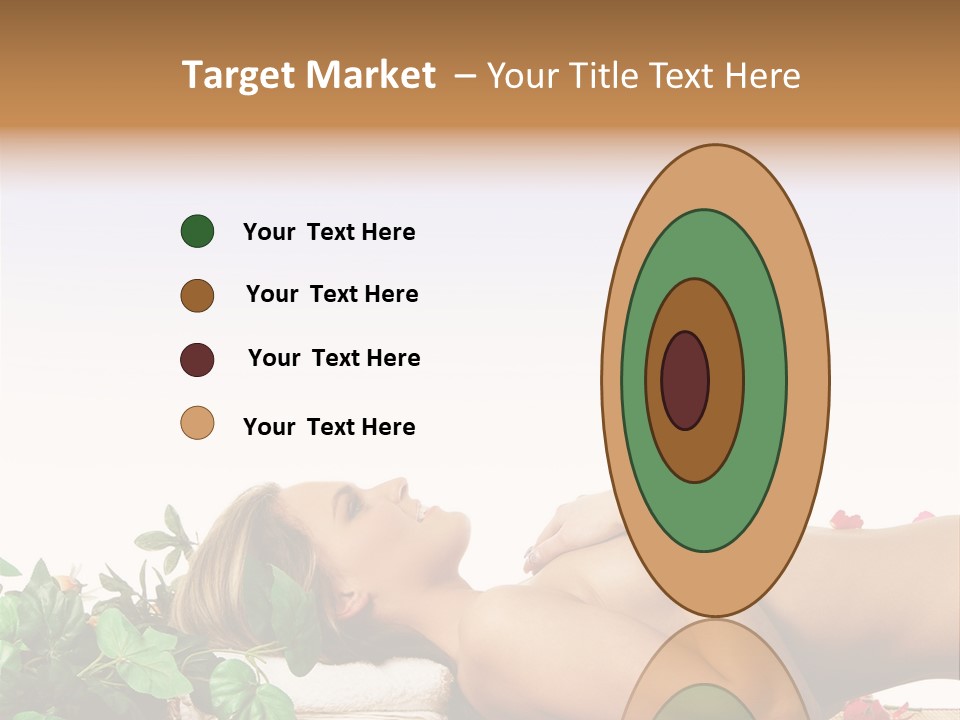 Blond Relaxing Body PowerPoint Template