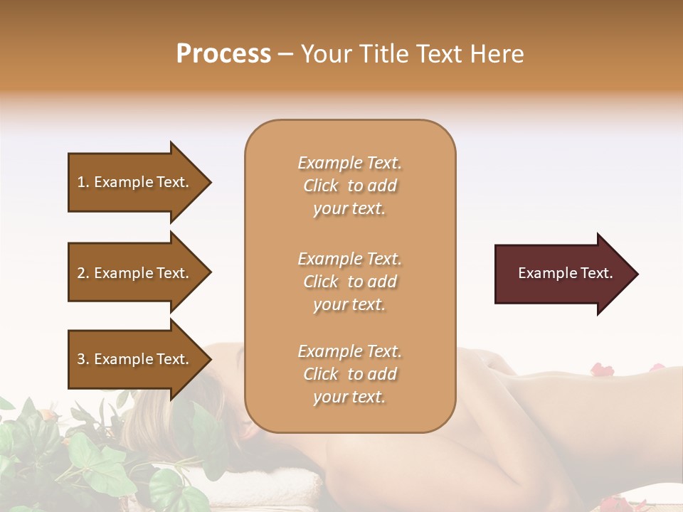 Blond Relaxing Body PowerPoint Template