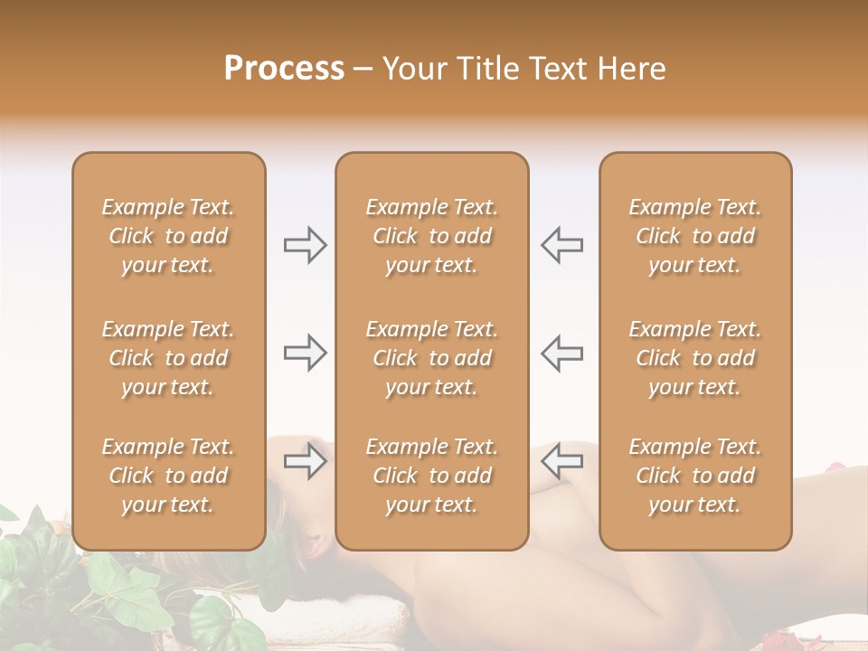 Blond Relaxing Body PowerPoint Template