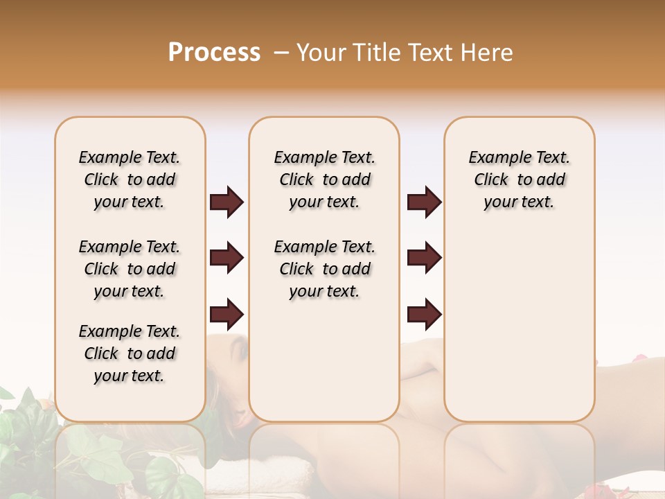 Blond Relaxing Body PowerPoint Template