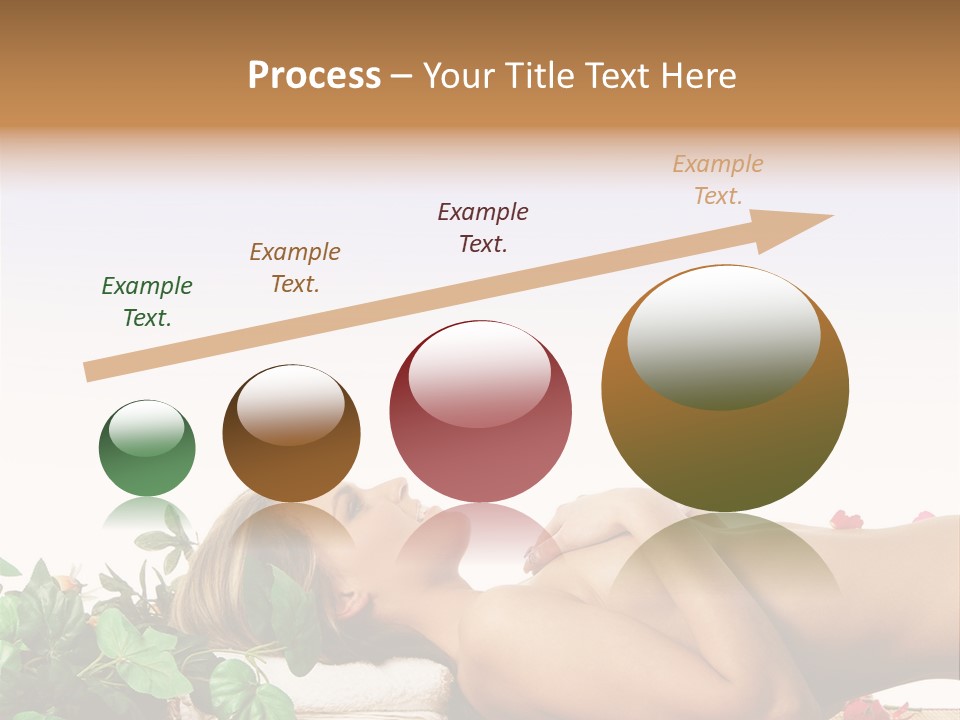 Blond Relaxing Body PowerPoint Template