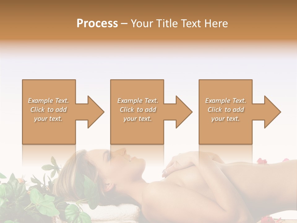 Blond Relaxing Body PowerPoint Template