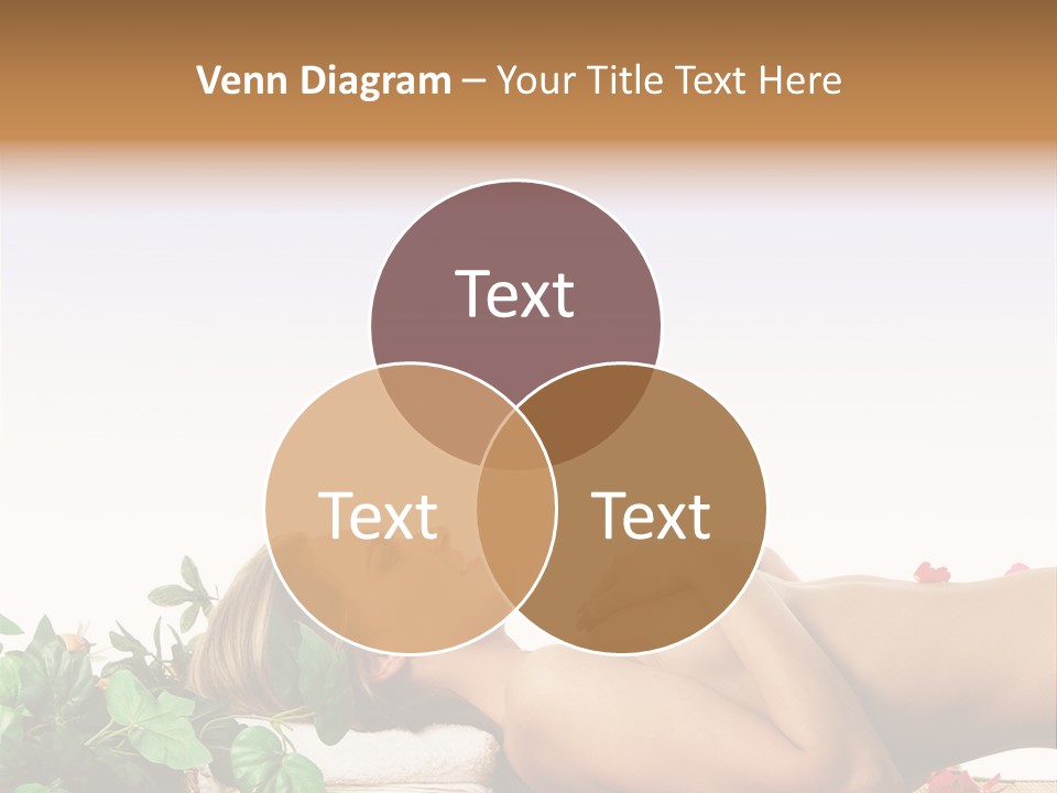 Blond Relaxing Body PowerPoint Template