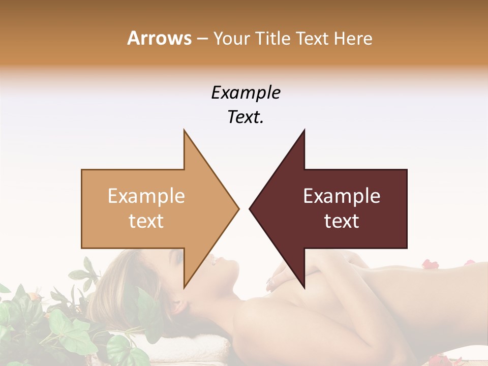 Blond Relaxing Body PowerPoint Template