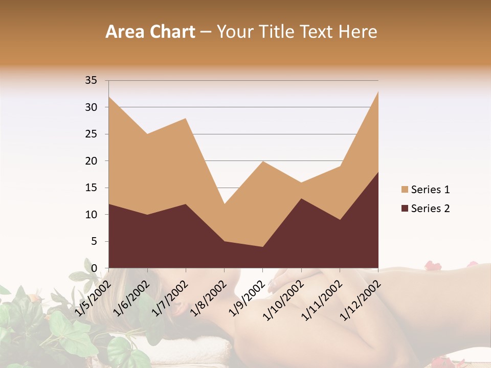 Blond Relaxing Body PowerPoint Template