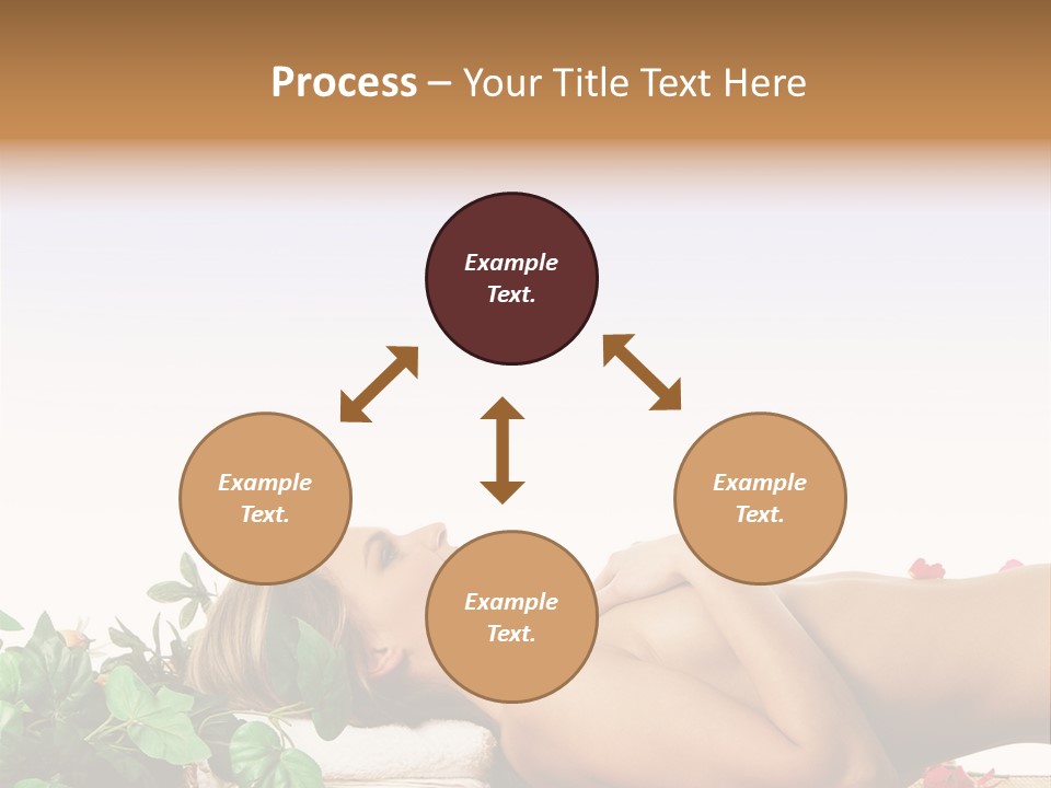 Blond Relaxing Body PowerPoint Template