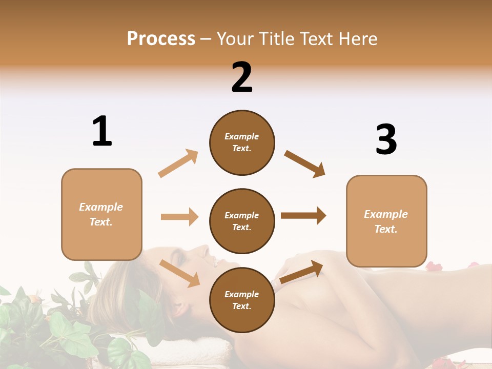 Blond Relaxing Body PowerPoint Template