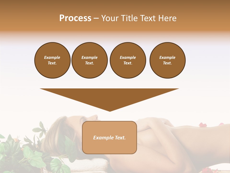 Blond Relaxing Body PowerPoint Template