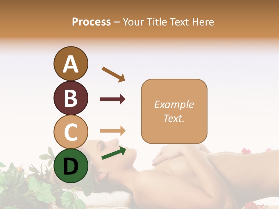 Blond Relaxing Body PowerPoint Template