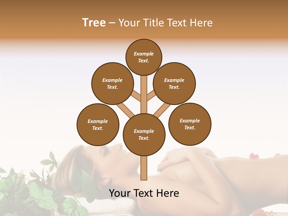 Blond Relaxing Body PowerPoint Template