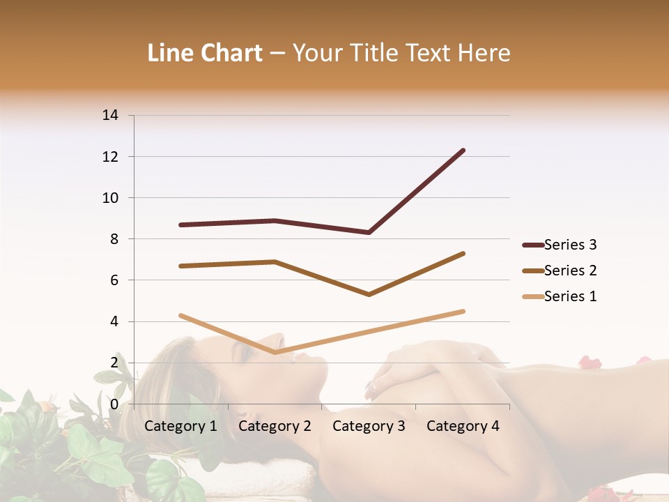 Blond Relaxing Body PowerPoint Template