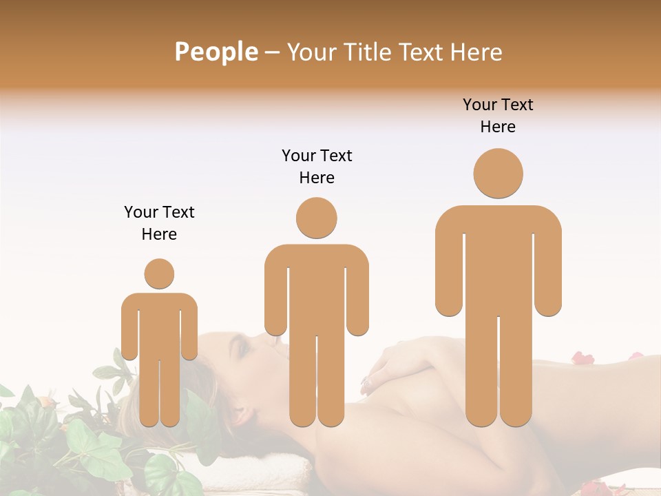 Blond Relaxing Body PowerPoint Template