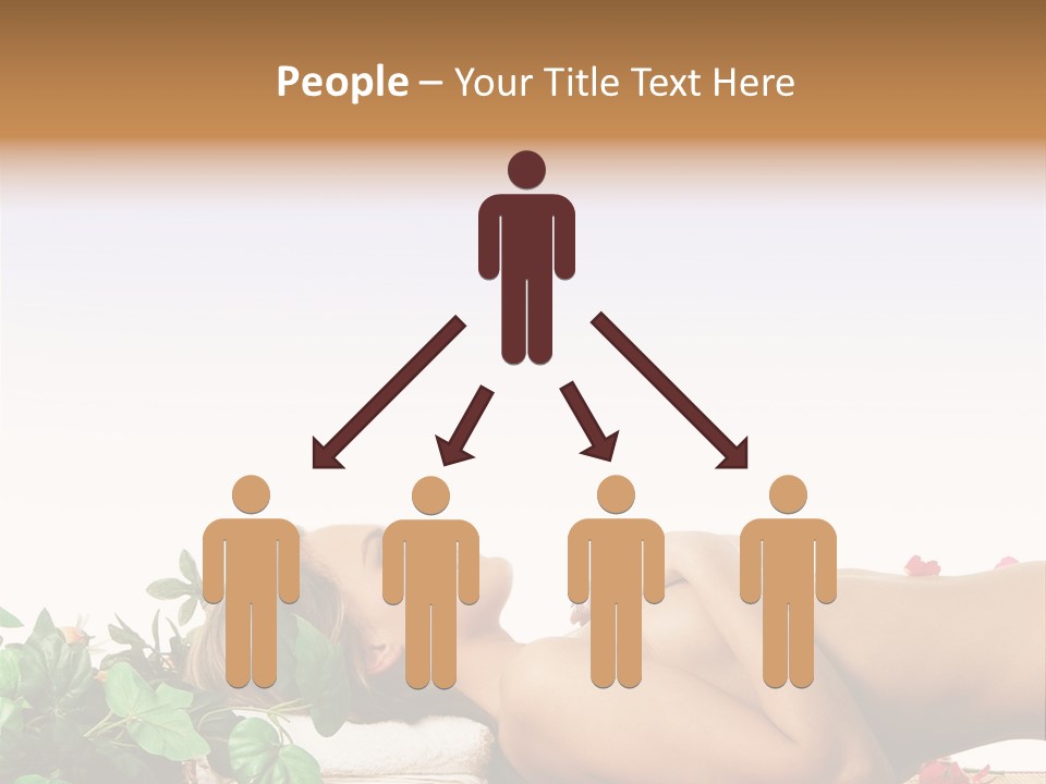 Blond Relaxing Body PowerPoint Template