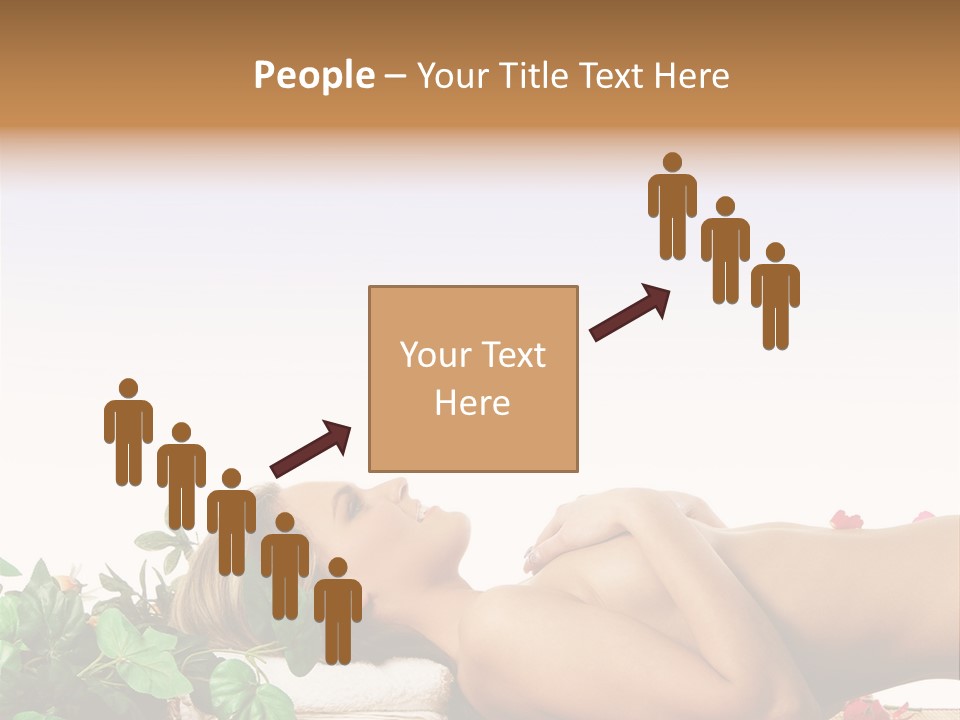 Blond Relaxing Body PowerPoint Template