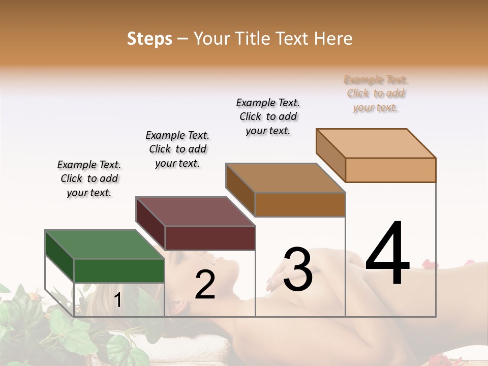 Blond Relaxing Body PowerPoint Template