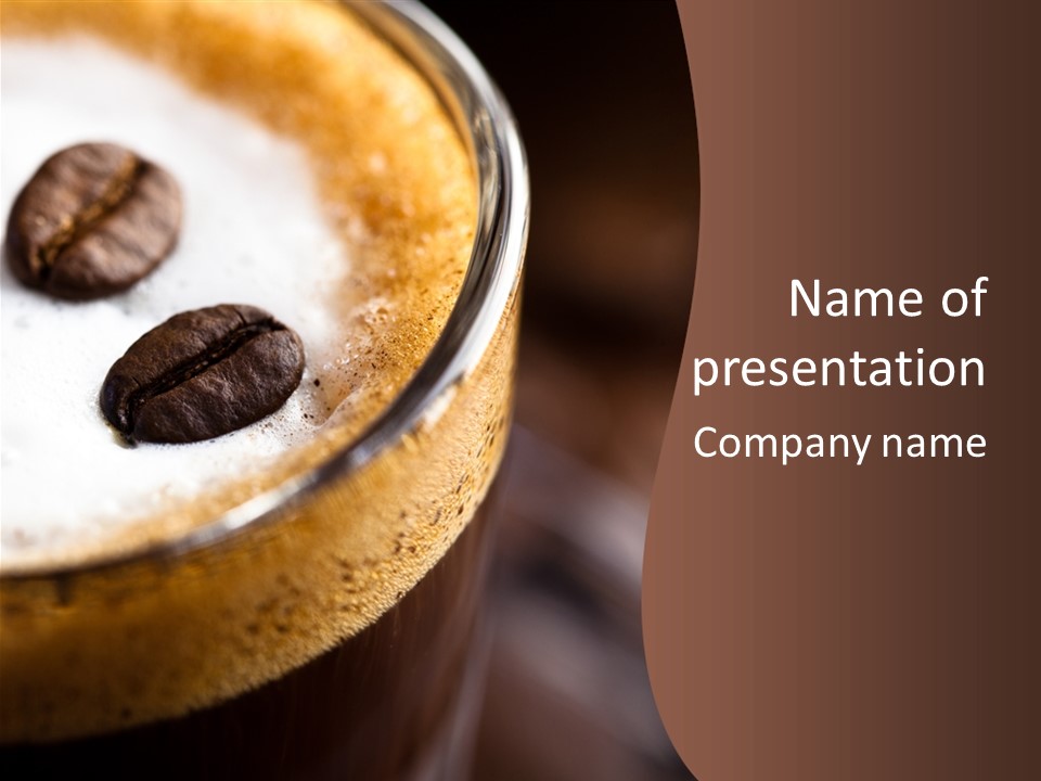 Drink Close Delicious PowerPoint Template