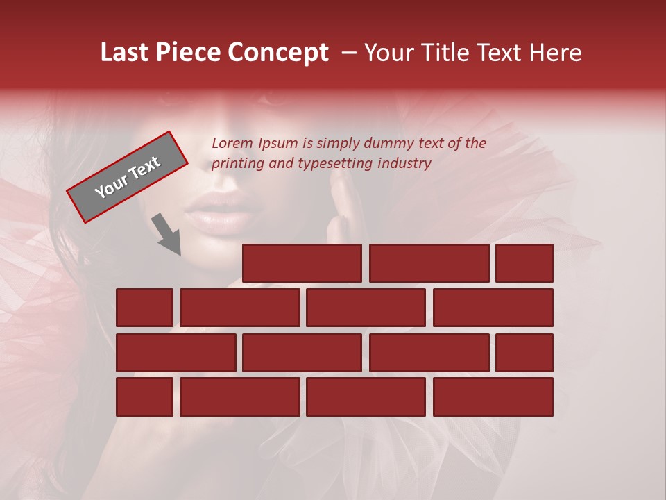 Brunette Beautiful Glamour PowerPoint Template