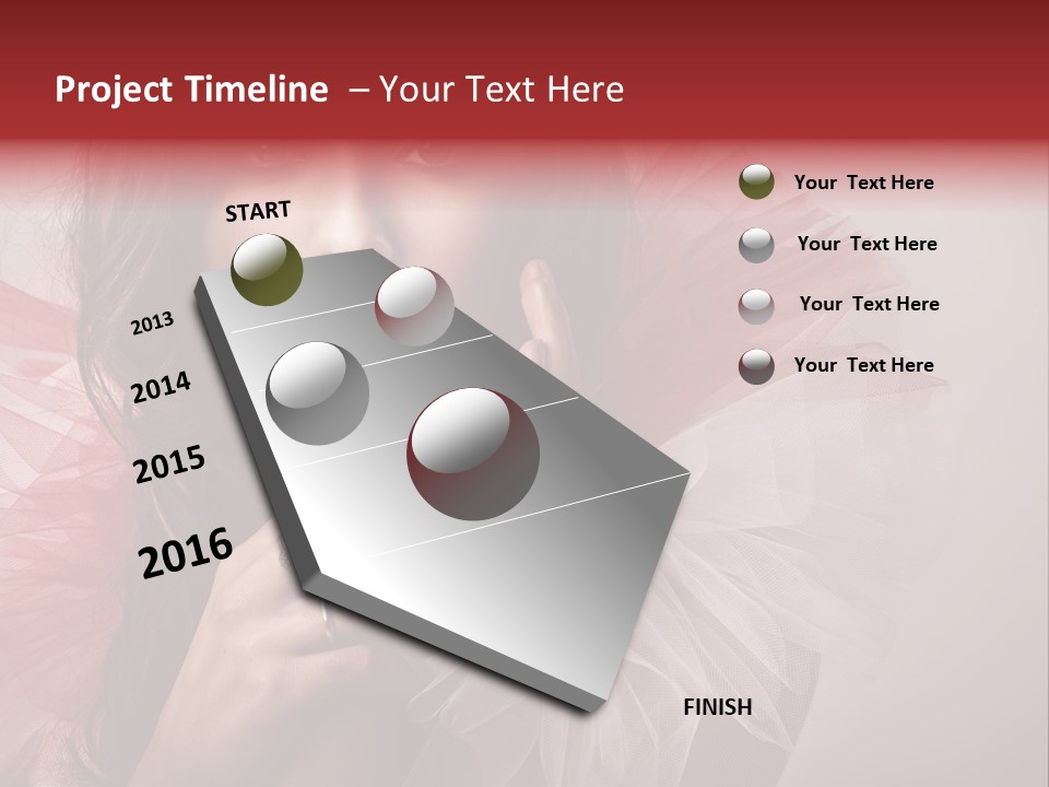 Brunette Beautiful Glamour PowerPoint Template