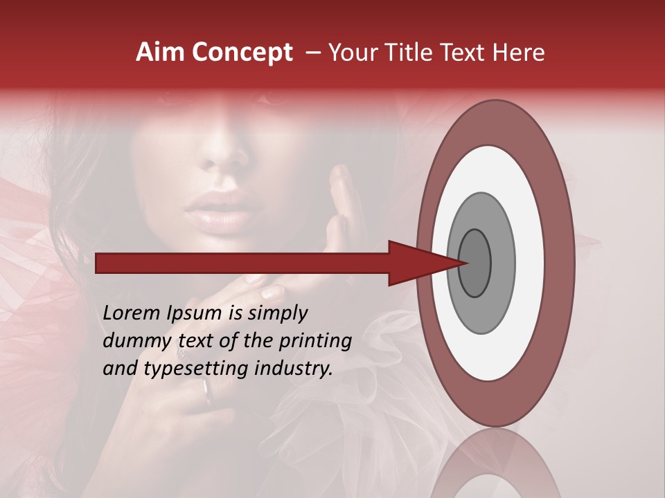Brunette Beautiful Glamour PowerPoint Template