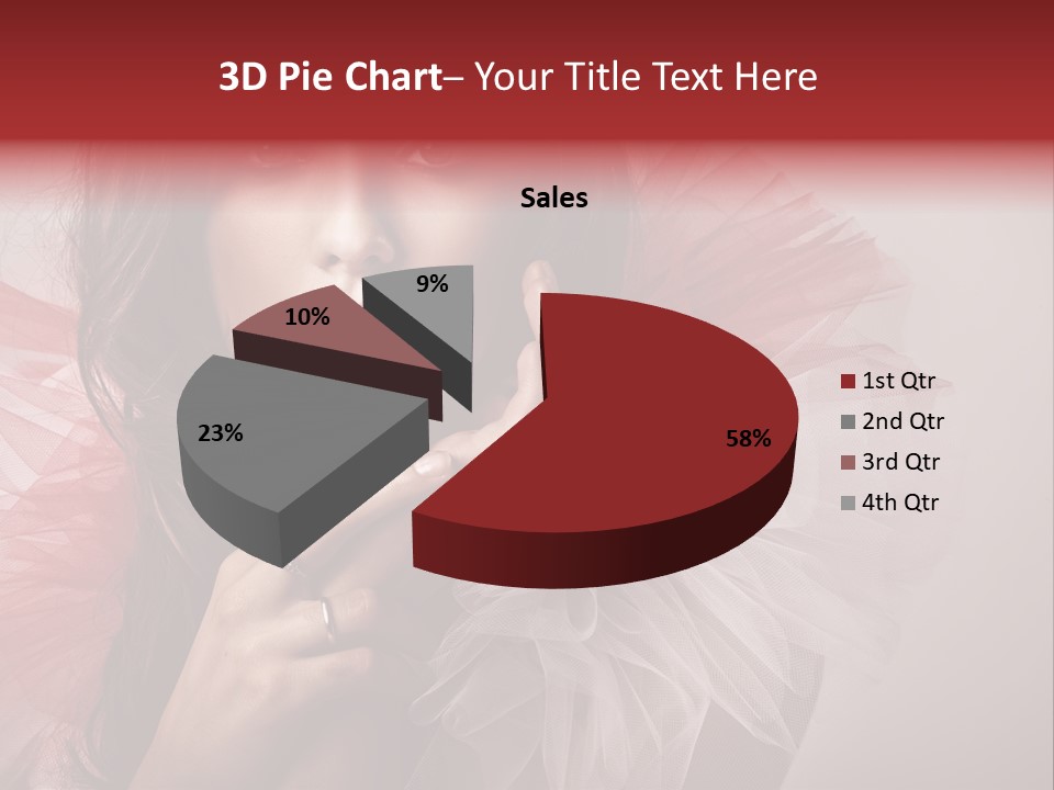 Brunette Beautiful Glamour PowerPoint Template