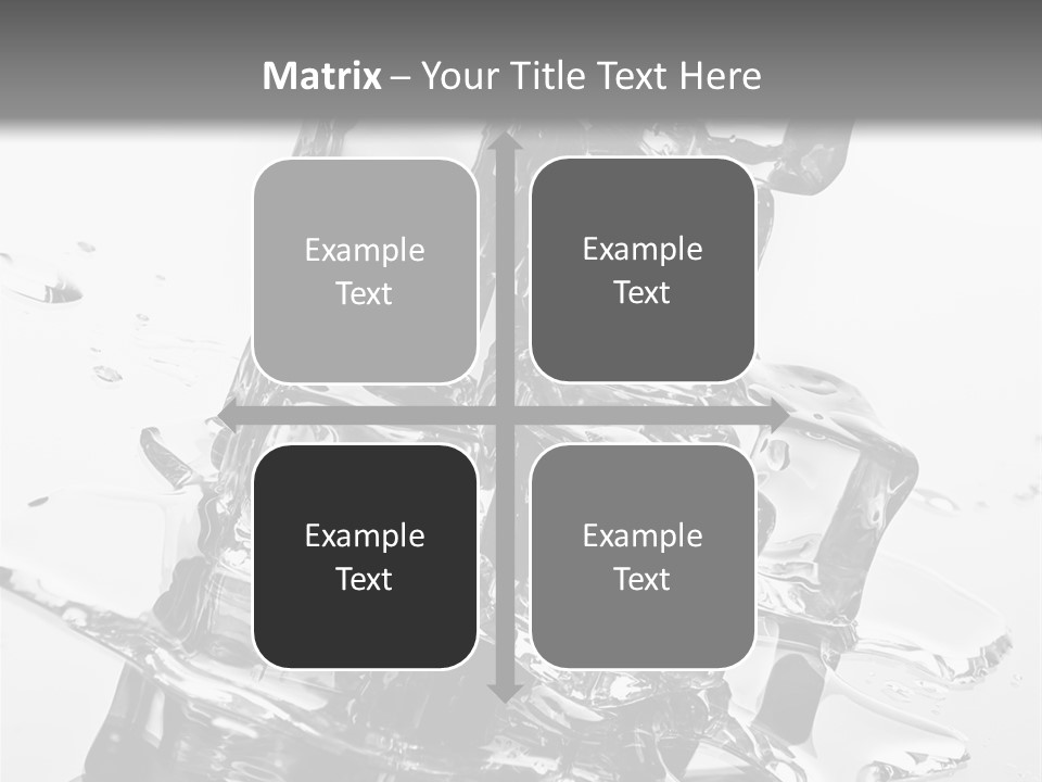 Refreshing Rocks Ice PowerPoint Template