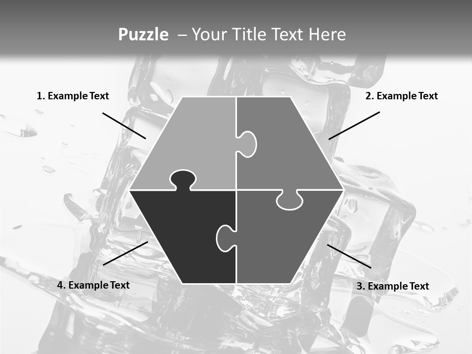 Refreshing Rocks Ice PowerPoint Template