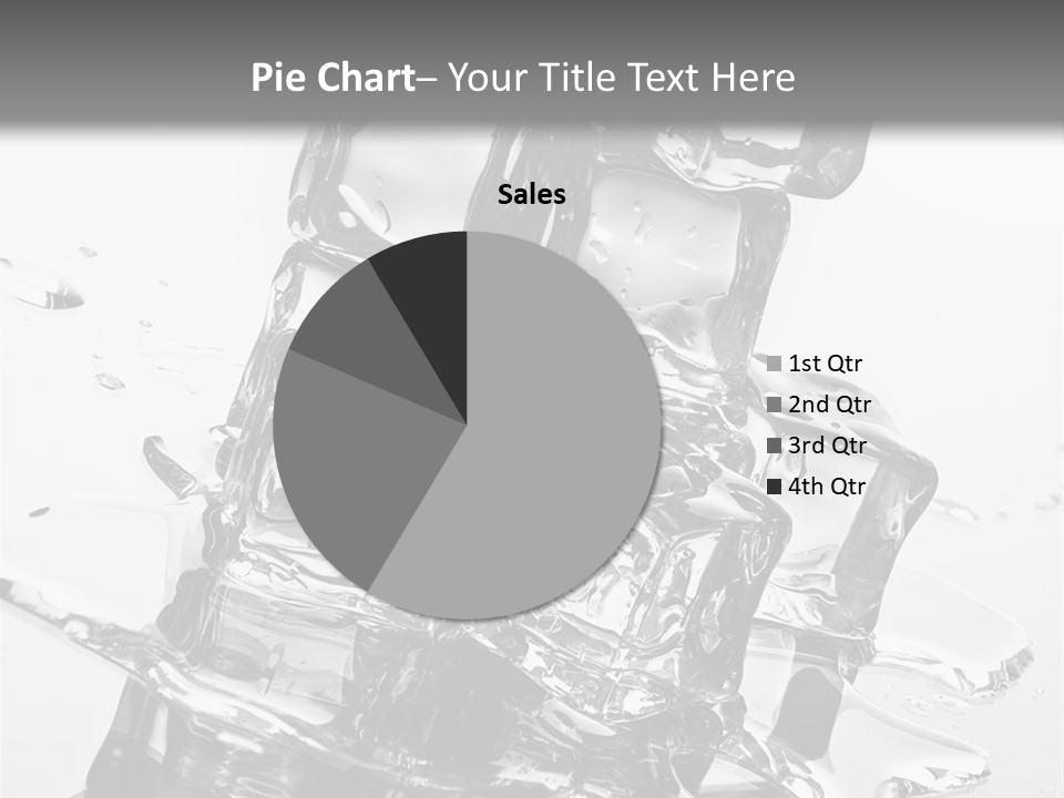 Refreshing Rocks Ice PowerPoint Template