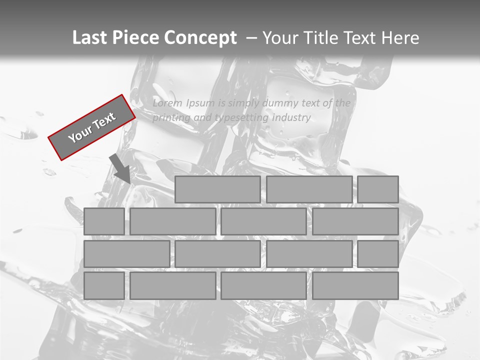 Refreshing Rocks Ice PowerPoint Template