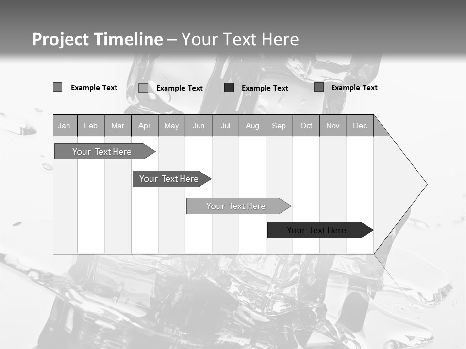 Refreshing Rocks Ice PowerPoint Template