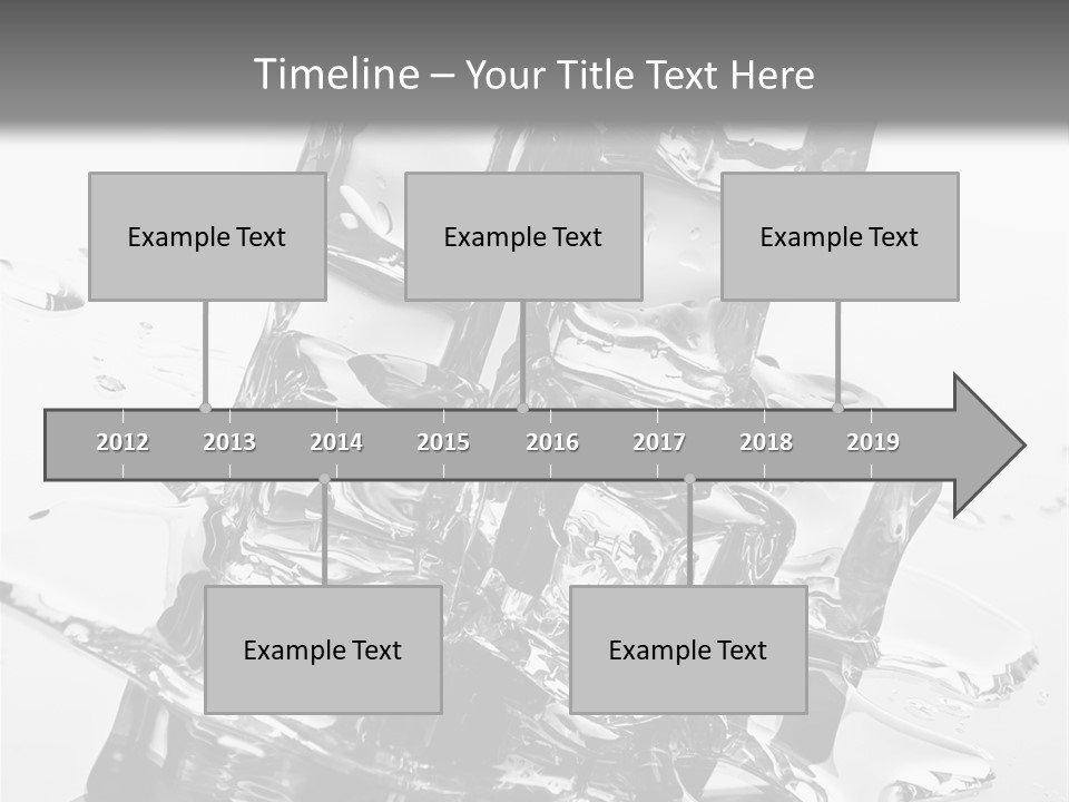 Refreshing Rocks Ice PowerPoint Template