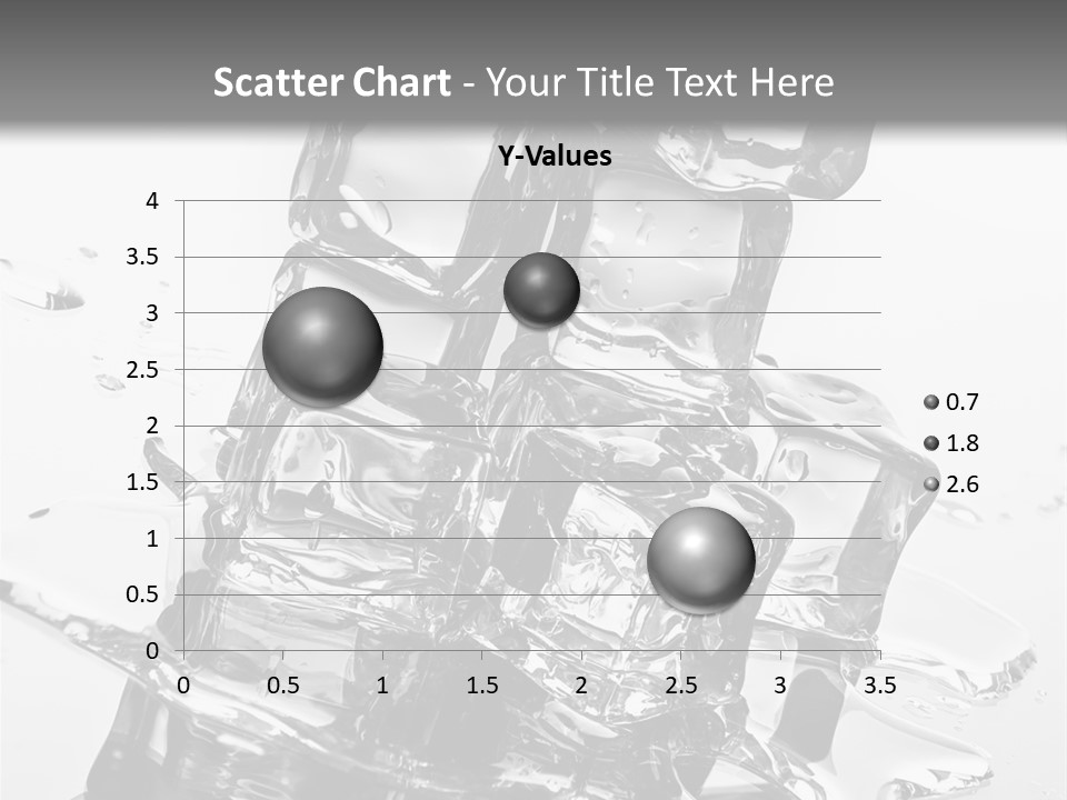 Refreshing Rocks Ice PowerPoint Template