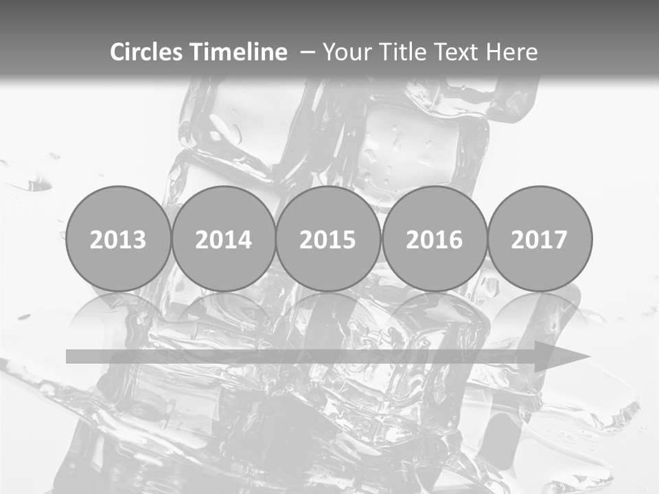 Refreshing Rocks Ice PowerPoint Template