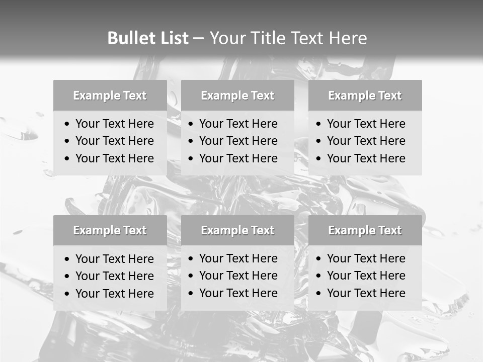 Refreshing Rocks Ice PowerPoint Template