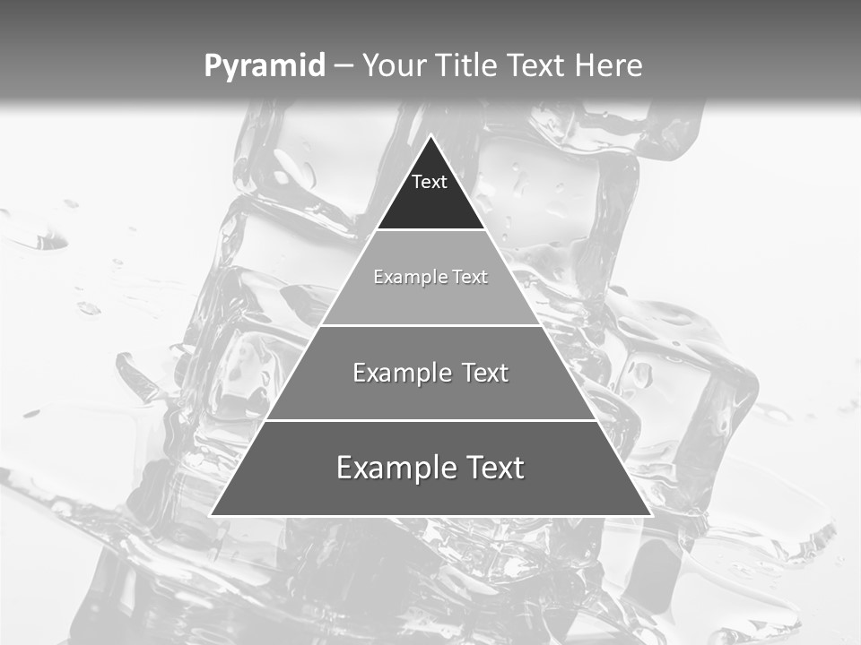 Refreshing Rocks Ice PowerPoint Template