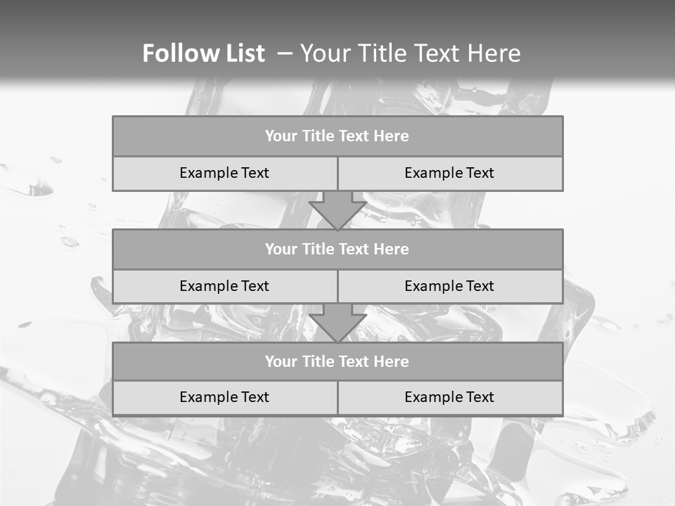 Refreshing Rocks Ice PowerPoint Template