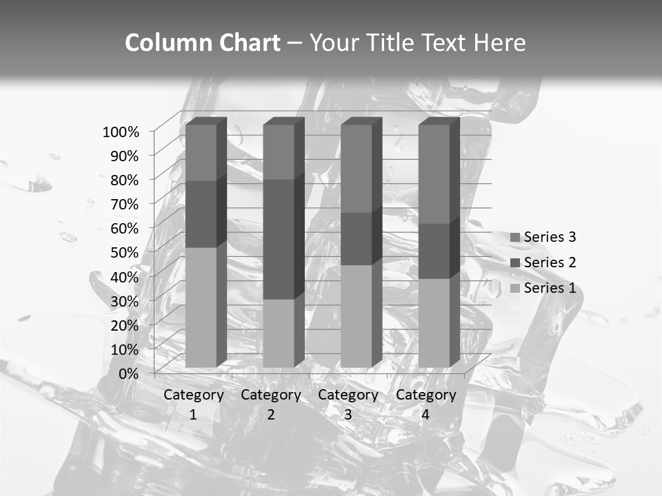 Refreshing Rocks Ice PowerPoint Template