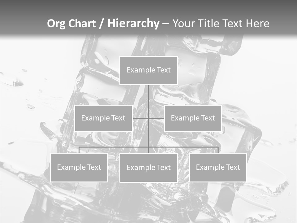 Refreshing Rocks Ice PowerPoint Template