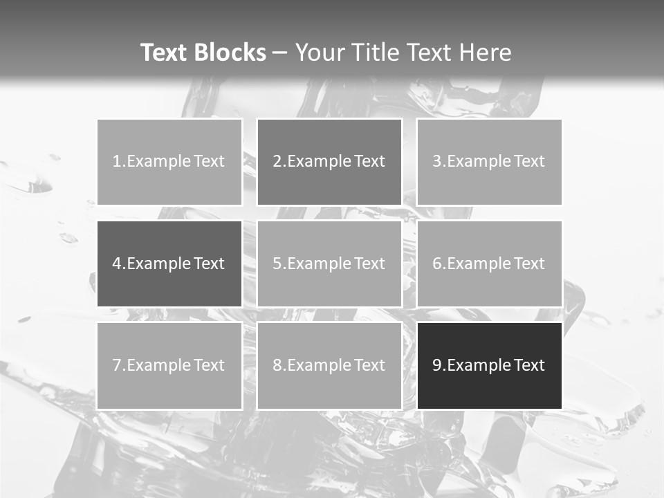Refreshing Rocks Ice PowerPoint Template