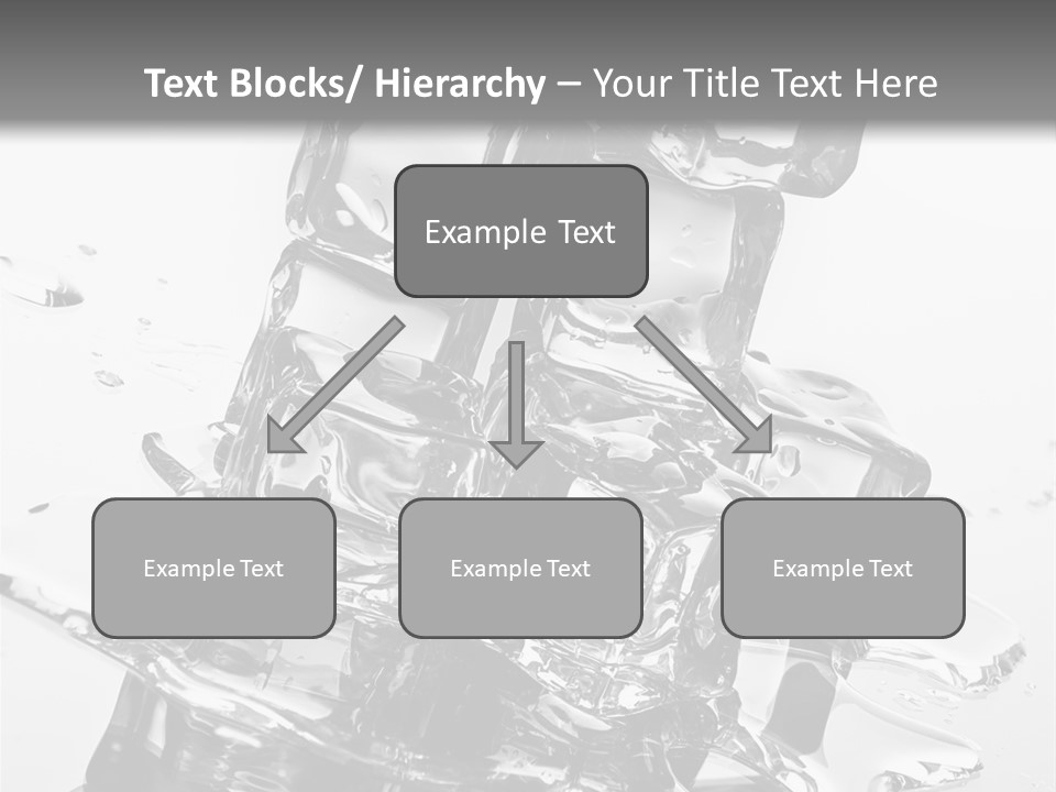 Refreshing Rocks Ice PowerPoint Template