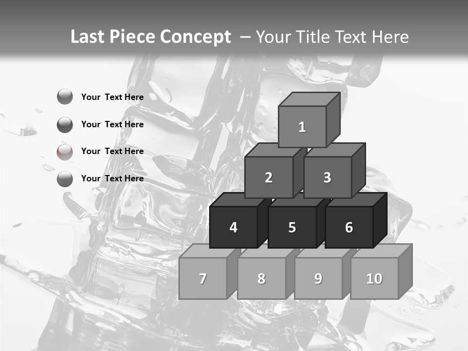 Refreshing Rocks Ice PowerPoint Template