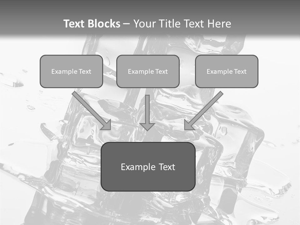 Refreshing Rocks Ice PowerPoint Template