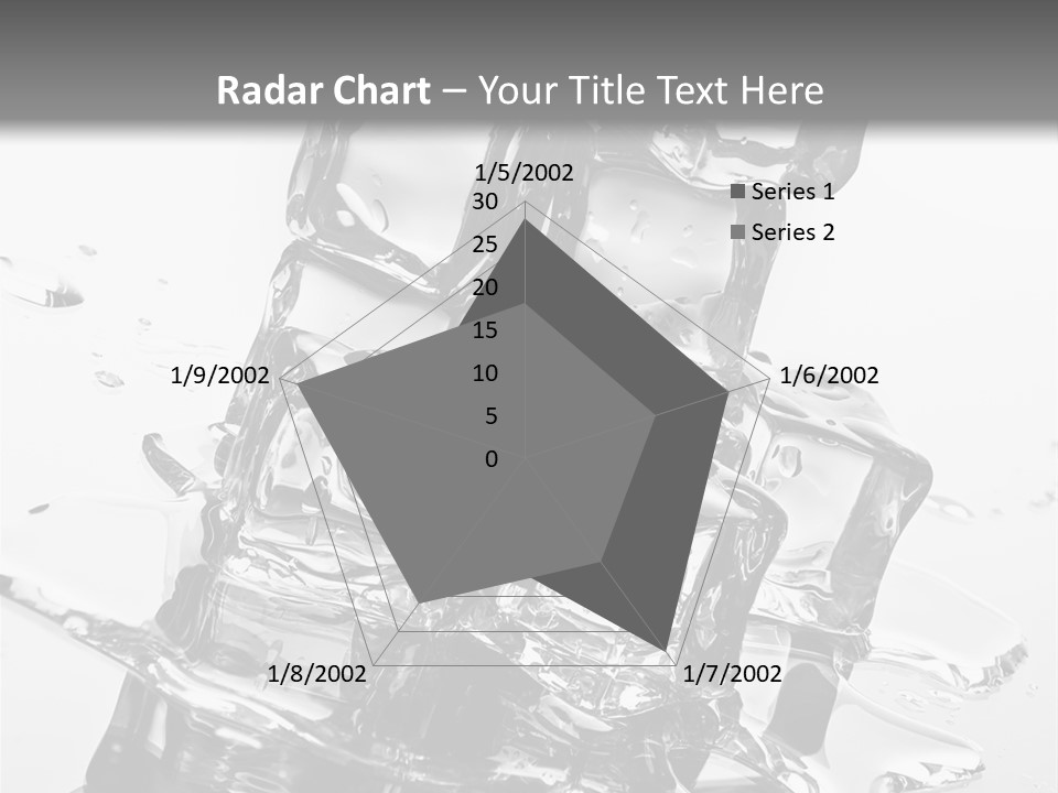 Refreshing Rocks Ice PowerPoint Template