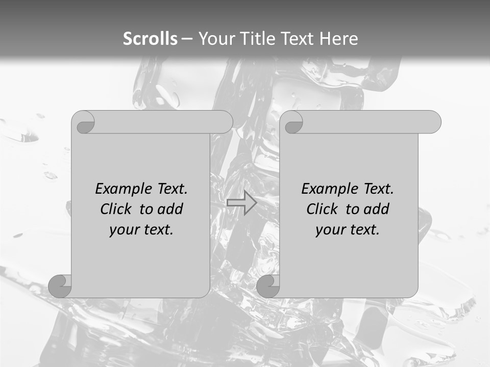 Refreshing Rocks Ice PowerPoint Template