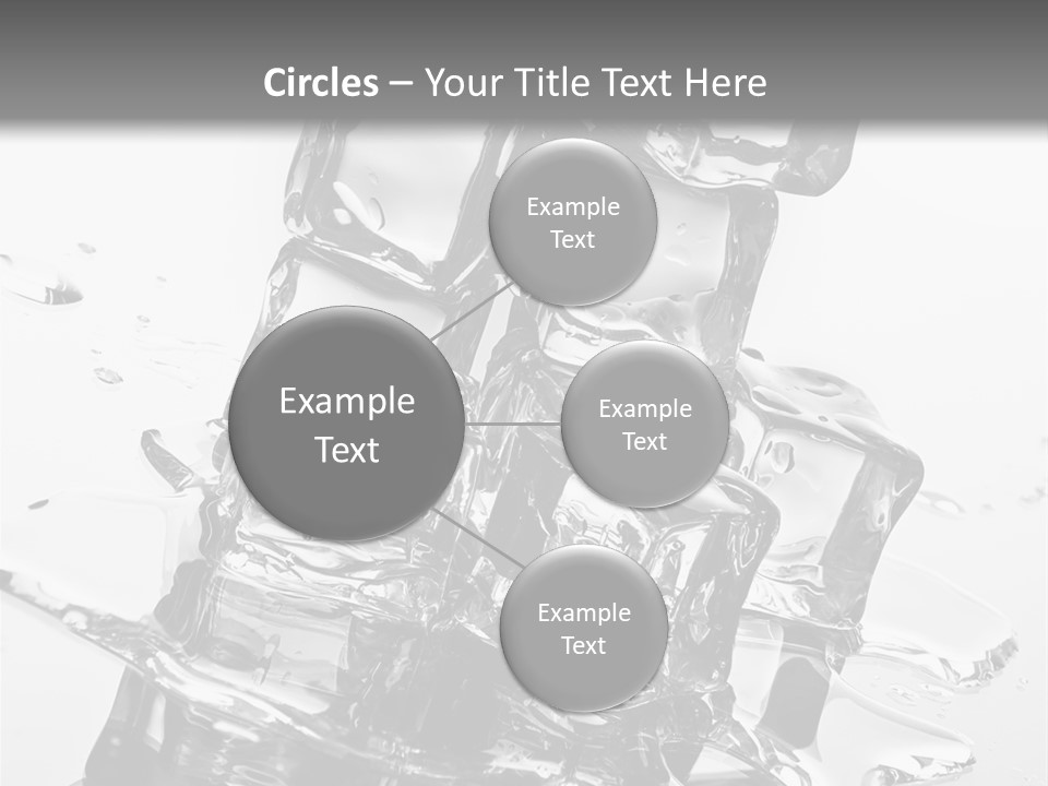 Refreshing Rocks Ice PowerPoint Template