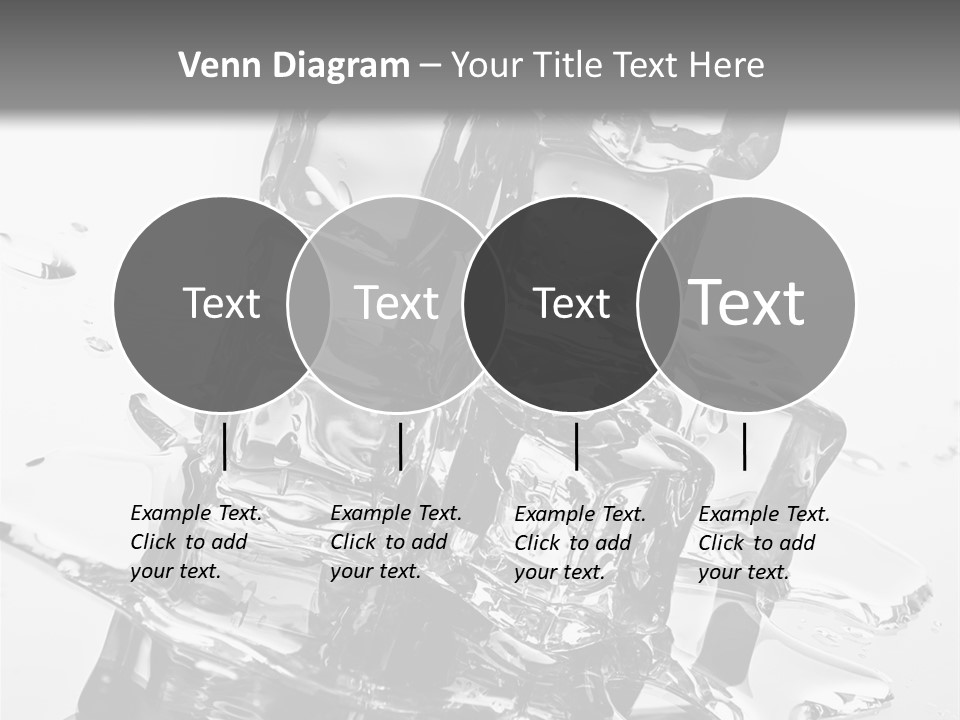 Refreshing Rocks Ice PowerPoint Template